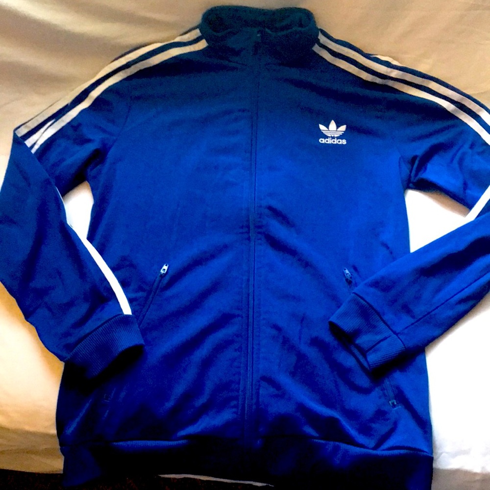 Blue adidas jacket youth xl